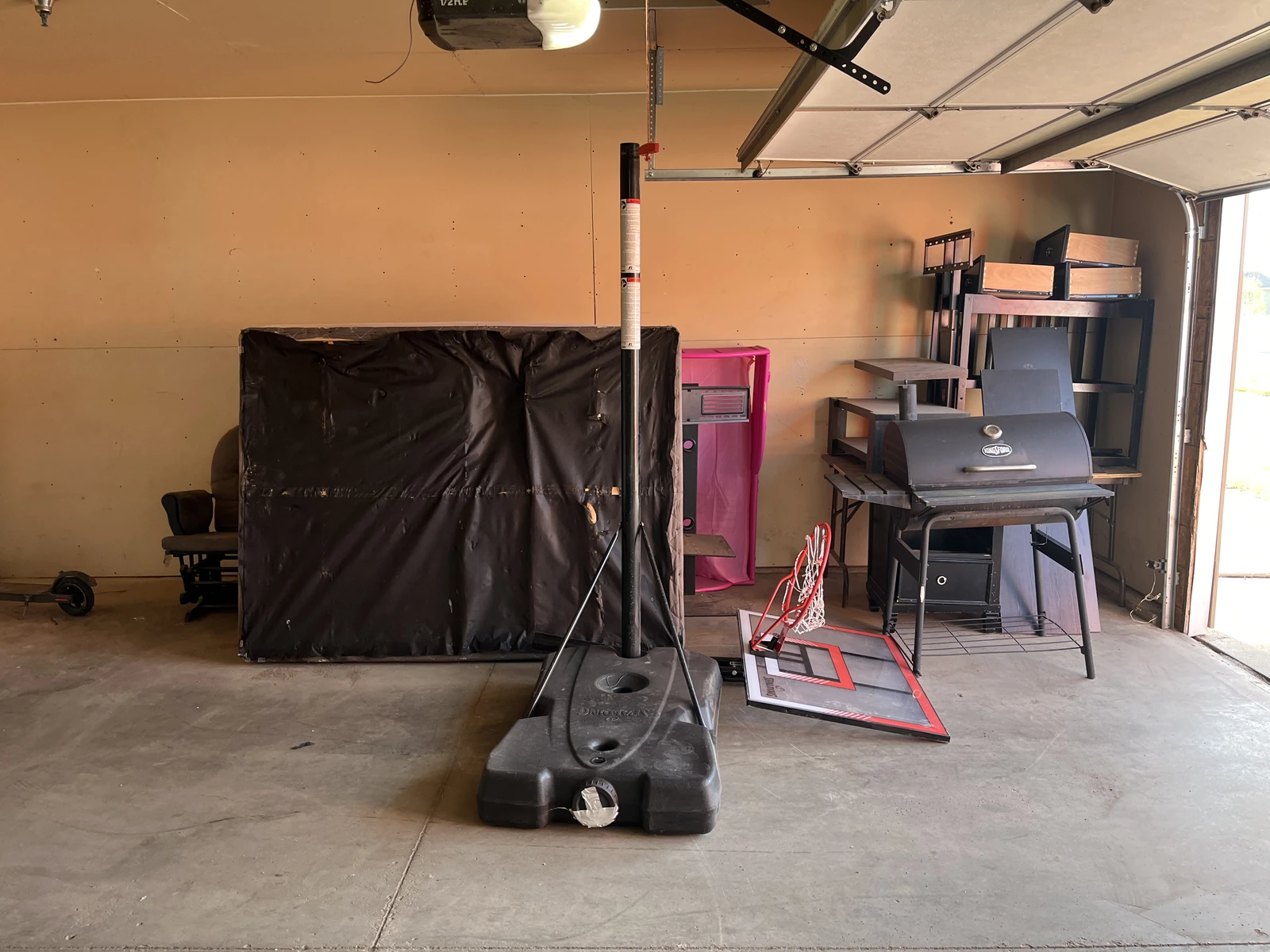 Furniture removal and cleanout in Minot, ND — before Dakota Cleanout service
