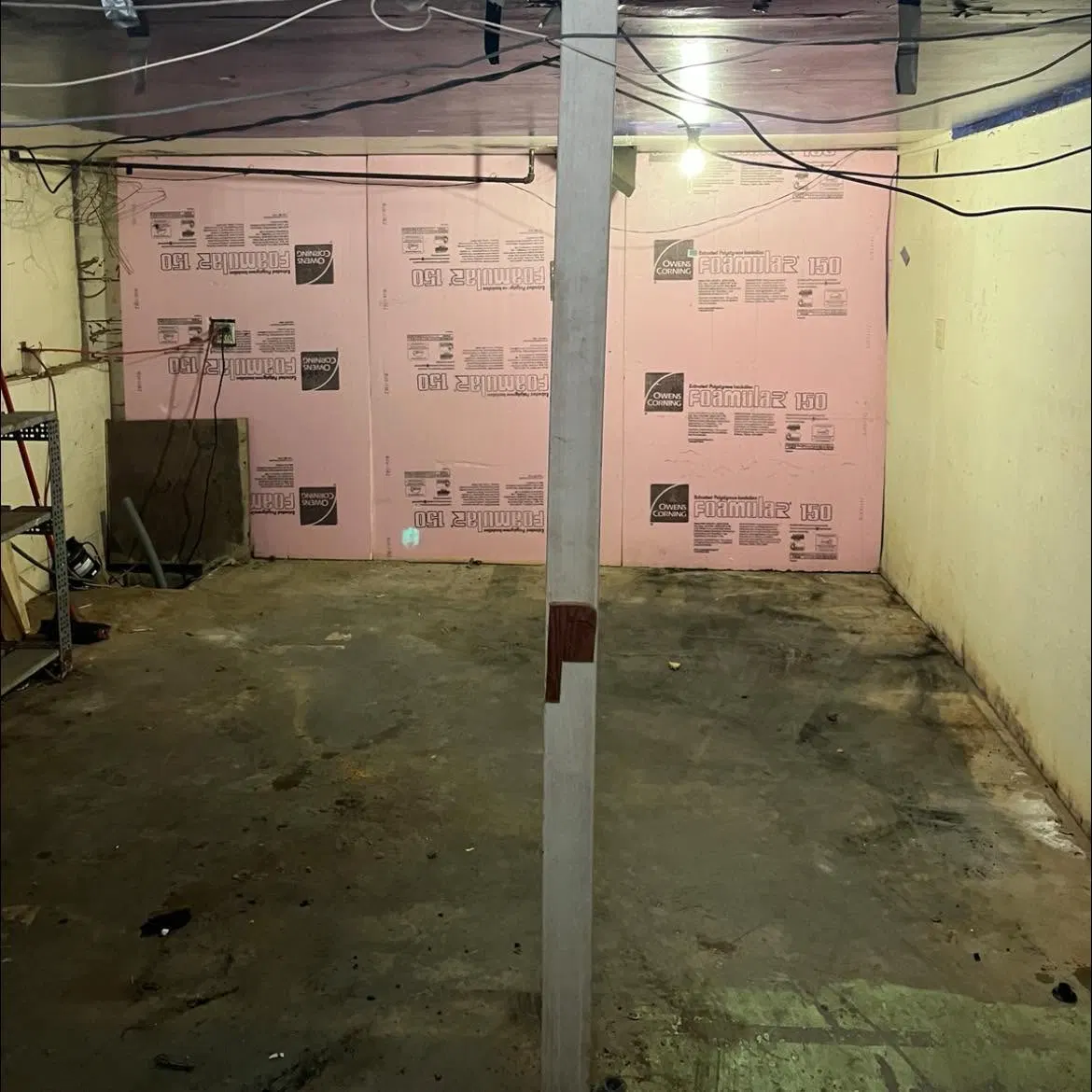 Basement cleanout after Dakota Cleanout work