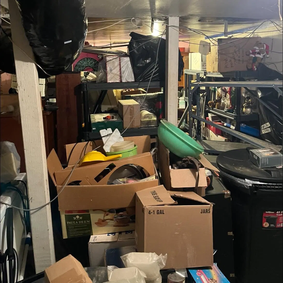 Basement cleanout before Dakota Cleanout work