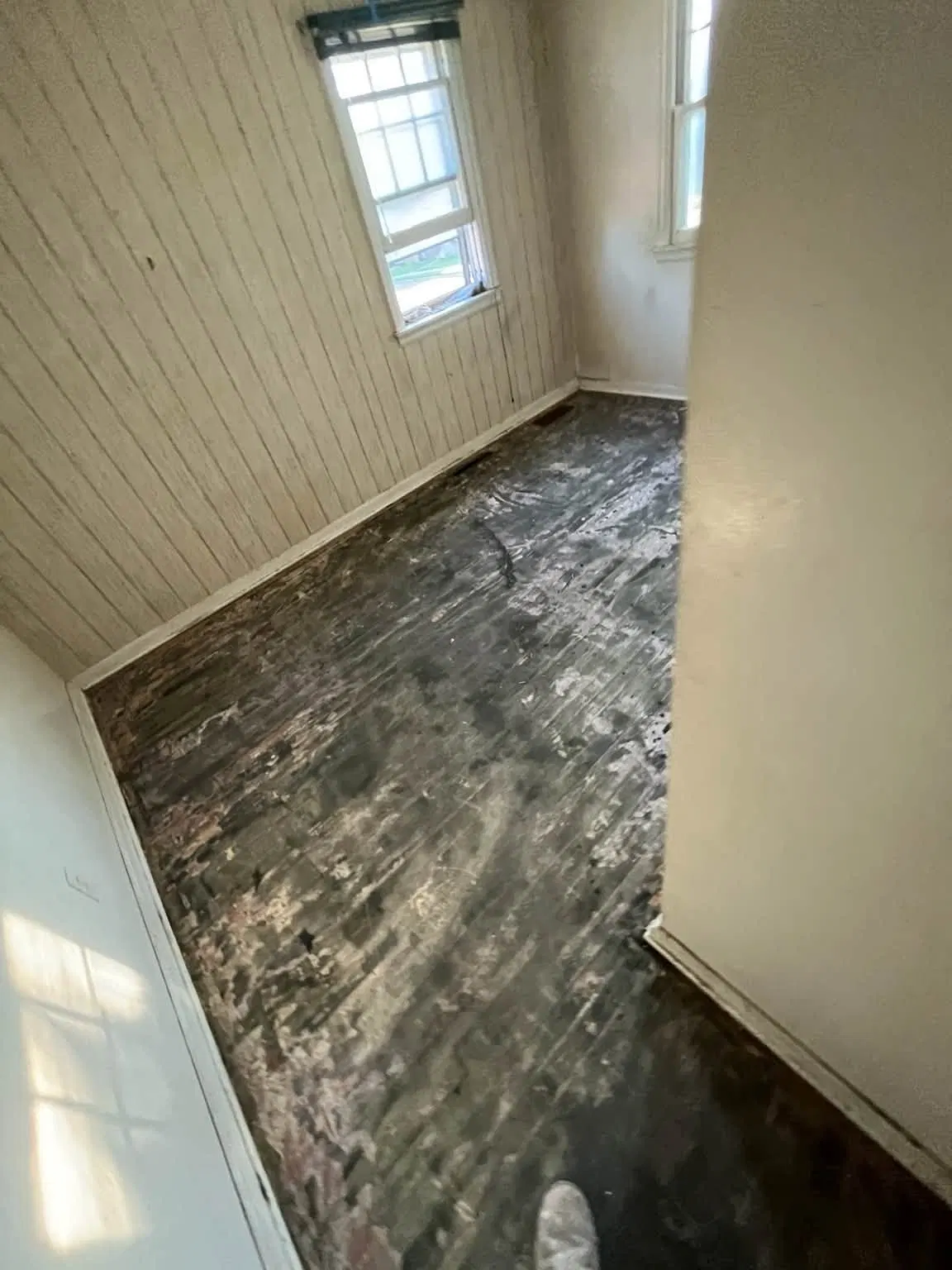 Carpet removal after demolition