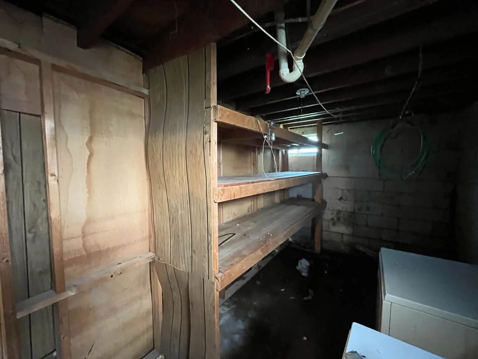Interior wall removal before demolition
